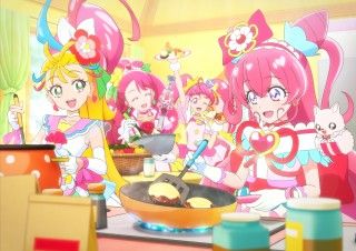 ４世代のプリキュアが夢のコラボレーション！『わたしだけのお子さまランチ』同時上映決定