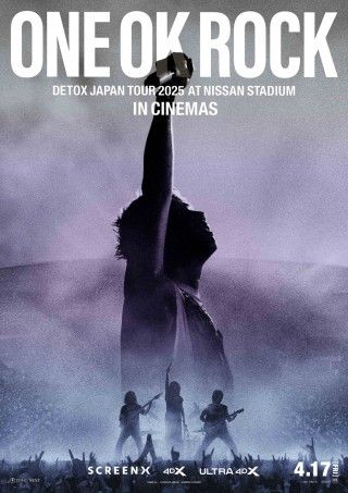 『ONE OK ROCK DETOX JAPAN TOUR 2025 AT NISSAN STADIUM IN CINEMAS』4月17日(金)より日本公開決定!!予告編&メインビジュアル解禁