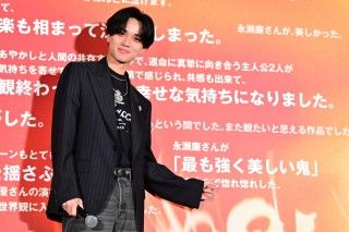 永瀬廉&吉川愛、監督からのサプライズレターに感無量!『鬼の花嫁』鬼ヒット御礼舞台挨拶2