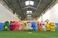 松田元太が水上恒司の頭に奇跡のキックで特大ヒット確実！？『たべっ子どうぶつ THE MOVIE』ヒット祈願イベント