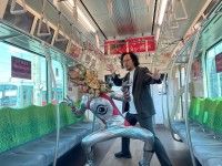 東急田園都市線が走る!「大長編 タローマン 万博大爆発」タローマン電車【出発進行】お披露目式