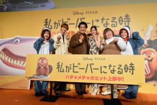 “空飛ぶサメ襲来ドッキリ”!?『私がビーバーになる時』大ヒット記念イベント 芳根京子＆小手伸也＆宮田俊哉＆3時のヒロイン登壇２