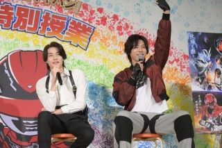 Wヒーローが小学校で“夢”を語る！『仮面ライダーゼッツ』『超宇宙刑事ギャバン インフィニティ』特別授業を開催２