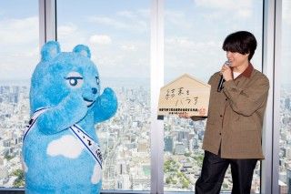 思わずネタバレ!?『5秒で完全犯罪を生成する方法』重岡大毅が「あべのハルカス」にて大ヒット祈願３